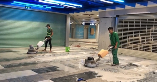 Quy trình đánh bóng sàn đá tại Hồ Chí Minh
