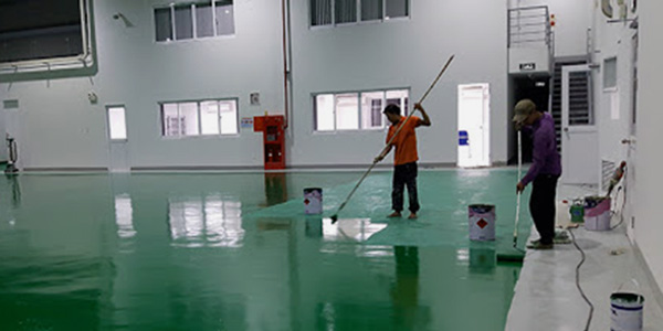 Sơn lót epoxy được ứng dụng rộng rãi cho sàn xưởng